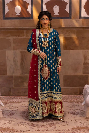 Rang rasiya tussel silk fabric 3pc