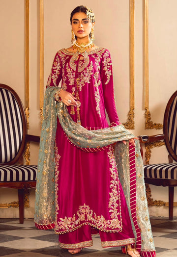 Sara Rohail Asghar || Tussel silk Fabric || Wedding Dress