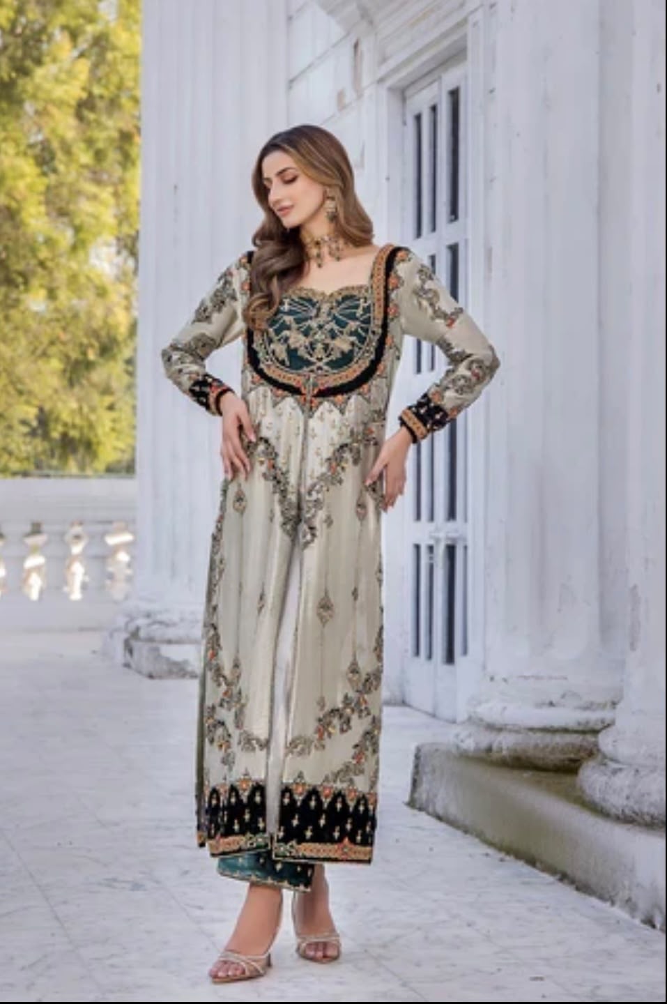 Shazia Kiyani || Tussel Silk Fabric || Wedding Dress