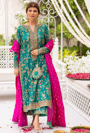 Farah Talib Aziz -Avisa || Raw silk fabric  || Wedding dress