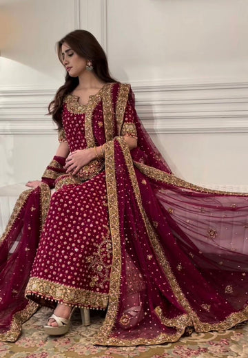 Haris Shakeel-Aisha Afridi Tussel silk fabric