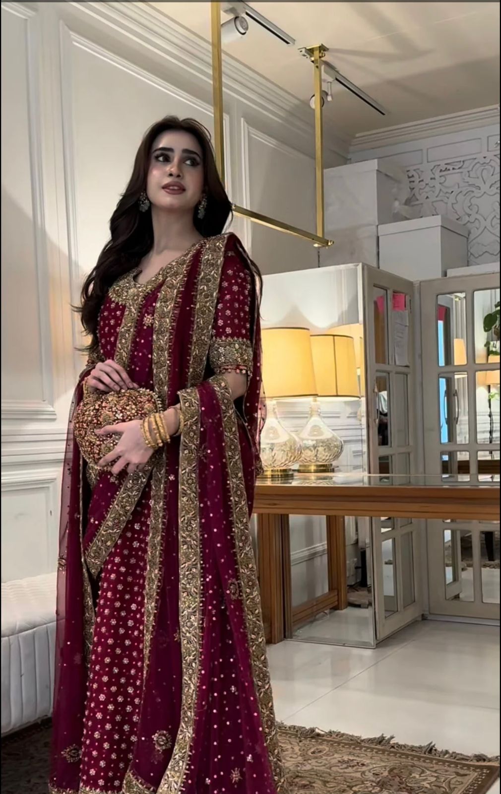 Haris Shakeel-Aisha Afridi Tussel silk fabric