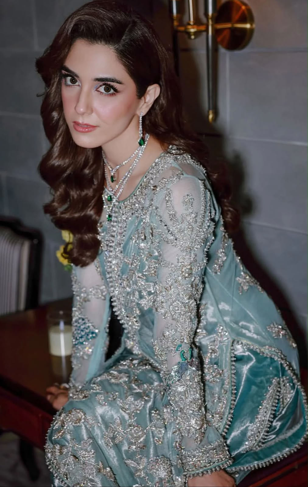 Sara rohail asghar || Shisha silk fabric 2pc