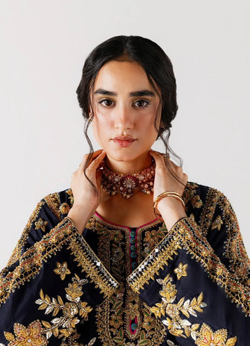 Sara rohail asghar || Bahar Ayin Tussel silk fabric 3pc