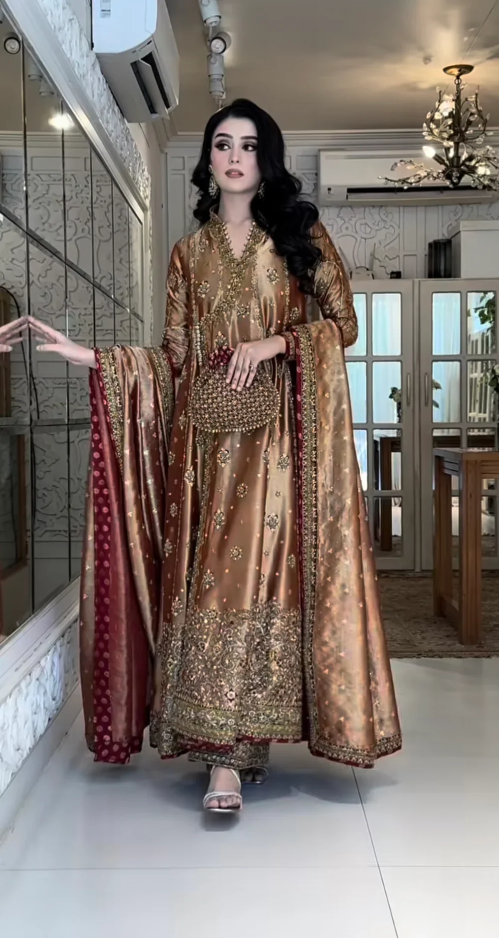 Haris Shakeel Double Zari Fabric